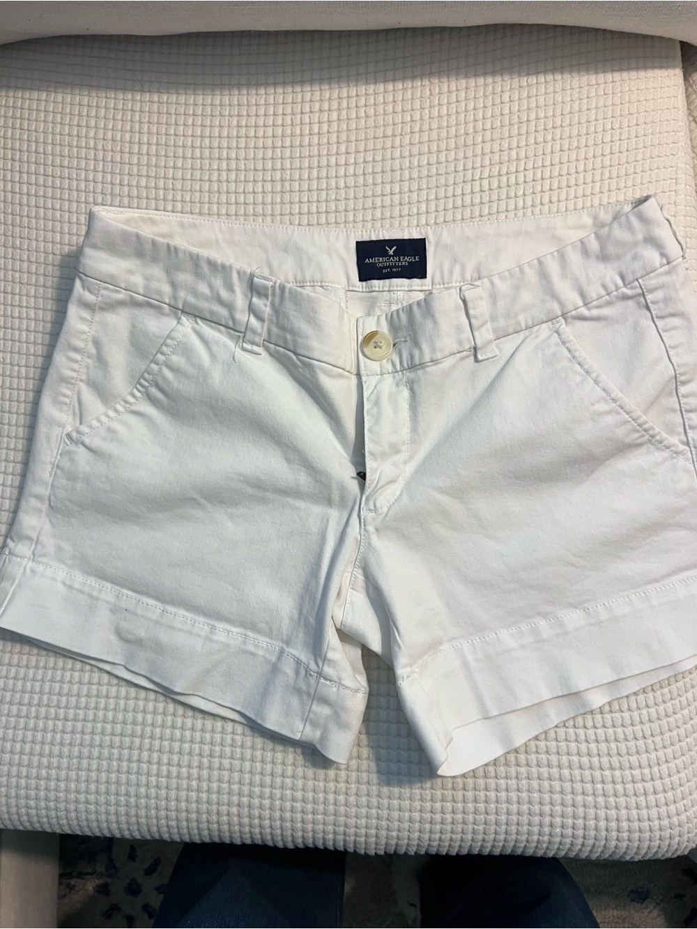 American Eagle Outfitters White Women's Bermuda Shorts